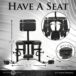 Trono del Placer Silla para Sexo Oral - Negro