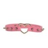 Halsband met Hart en Spikes - Roze