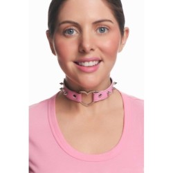 Gargantilha de Coração com Espinhos - Rosa