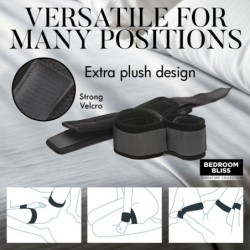 Handfesseln und Fußfesseln - Schwarz