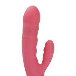 Svakom - Vibrador Coelho com Empurrão Avery - Rosa Morango