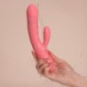 Svakom - Konijnenvibrator met Stoot Avery - Aardbeiroze