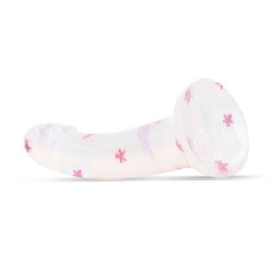 Flower Power - Majhen dildo z rožnatimi rožami