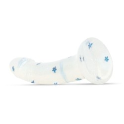 Blossom Bliss - Dildo Mediano con Flores Azules