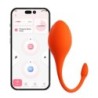 Vibrator za jaje LILI s upravljanjem putem aplikacije Narančasta