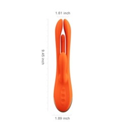 Zajček vibrator Terri s stimulacijo nagajivih prstov in upravljanjem preko aplikacije