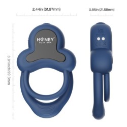 App-controlled dual vibrating cock and clit ring