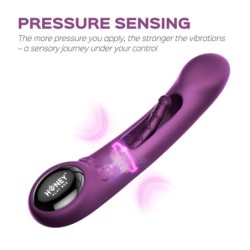 Kinky stimulering med fingrar, appstyrd med rytm- och trycksensor