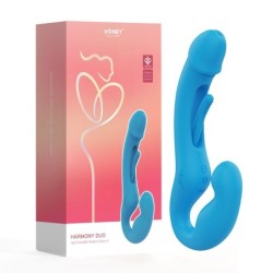 Dubbel strapless harnas met app-bediening Harmony, blauw