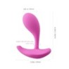 OLY 2 Vibromasseur portable pour clitoris et point G avec application - Rose