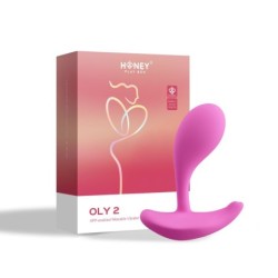 OLY 2 Vibromasseur portable pour clitoris et point G avec application - Rose