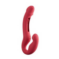 App-styret vibrator til par uden stropper - Rød
