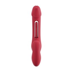 Vibrator za pare brez trakov, upravljan z aplikacijo - Rdeča
