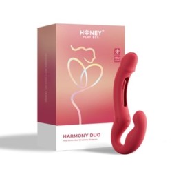 App-styret vibrator til par uden stropper - Rød