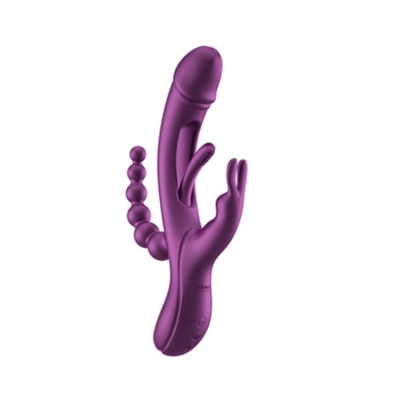 Vibrador de Conejo Dedos Traviesos Trilux - Morado
