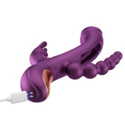 Vibrador Coelho Dedos Travessos Trilux - Roxo