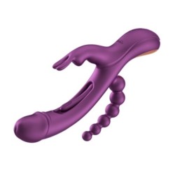 Vibreur Lapin Doigts Coquins Trilux - Violet
