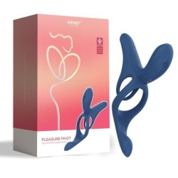 Vibrator za pare z upravljanjem preko aplikacije Pleasure Pivot Modre barve
