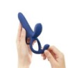 Vibrator za pare z upravljanjem preko aplikacije Pleasure Pivot Modre barve