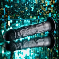 Vibratorius Dildo Black Thunder - 25 cm