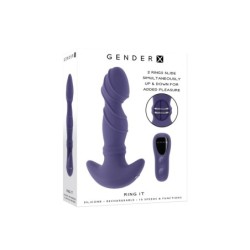 Prostatický vibrátor s kroužkem - 16,5 cm