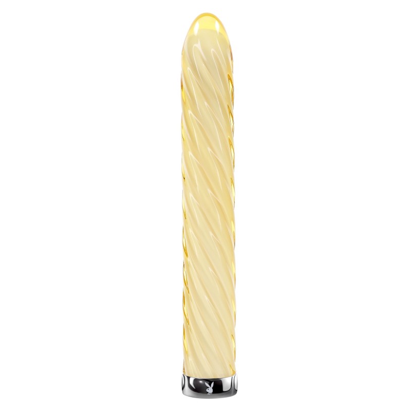 Playboy - Glas Dildo Skæbnens Drejning Playboy - Glas Dildo Skæbnens Drejning