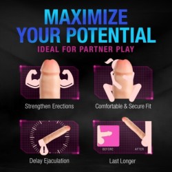 Performance Plus Tenacity Extensor de Pene de Silicona - 5 cm