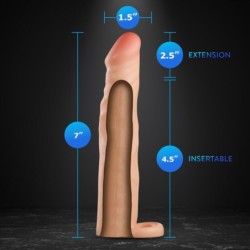 Extensor de penis de silicona Performance Plus - 6,3 cm