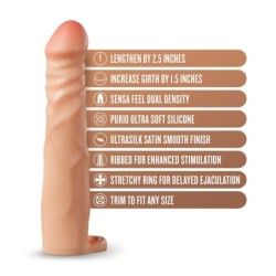 Extensor de penis de silicona Performance Plus - 6,3 cm