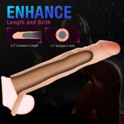 Extensor de pene de silicona Performance Plus - 6,3 cm