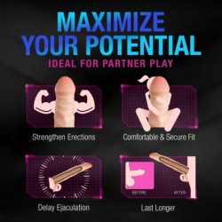 Extensor de pene de silicona Performance Plus - 6,3 cm