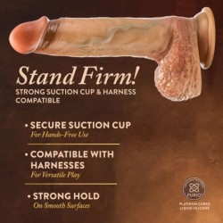 Dildo z Odciąganym Napletkiem Renaissance Raphael - 24 cm