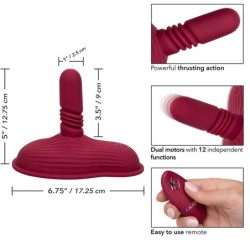 Rider Masseur Double Moteur Télécommande Rouge