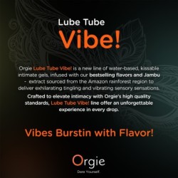Orgie - Vibrator u tubi lubrikanta okusa Piña Colada
