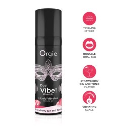 Orgie - Vibromasseur Liquide à Double Vibration Fraise Gin & Tonic