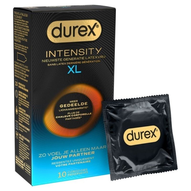 Durex - Prezervatyvai Intensity XL - 10 vienetų