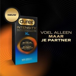 Durex - Prezervatyvai Intensity XL - 10 vienetų