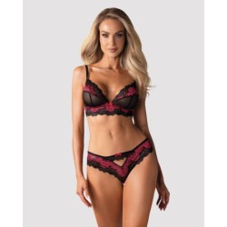 Tulia 2-delat set med BH - Svart/Rosa L/XL