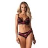 Set reggiseno 2 pezzi Tulia - Nero/Rosa L/XL