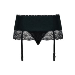 Porte-jarretelles avec string Miamor - Noir L/XL