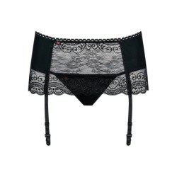 Porte-jarretelles avec string Miamor - Noir L/XL