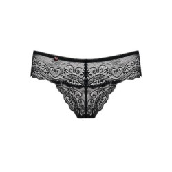 Tanga de puntes Miamor - Negre L/XL