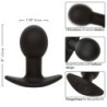 Plug Anal Rock Bottom 10 Vibrations Silicone Noir
