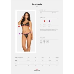Conjunto de 2 peças Pantheria com correntes - Preto L/XL