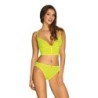 Conjunto de sutiã de 2 peças Neonia com zíper - Amarelo neon L/XL