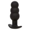 Rock Bottom Anale Plug med Kugler 10 Vibrationer Silikone Sort