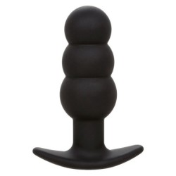Rock Bottom Anale Plug med Kugler 10 Vibrationer Silikone Sort