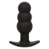 Rock Bottom Anale Plug med Kugler 10 Vibrationer Silikone Sort