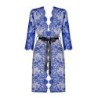 Kimono od čipke Cobaltess - Plavi L/XL
