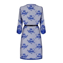 Kimono od čipke Cobaltess - Plavi L/XL